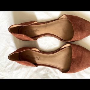 Madewell flats. burnt orange. size 8.5